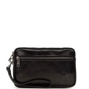 Patricia Nash Viani Leather Wristlet in Black